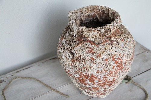 Antigua trampa para pulpo de terracota del siglo XIX, maceta submarina de terracota de pulpo - Imagen 3 de 11