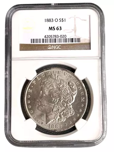 1883-O Morgan Dollar NGC MS63 Uncirculated 90% US Silver Coin KM# 100 Lot B1-531