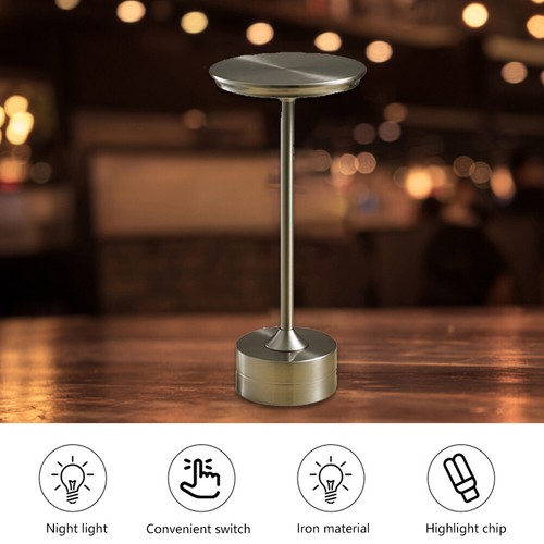 USB Tischlampen f? Wohnzimmer, LED Schreibtischlampe Wiederaufladbarer Akku Ber? - Bild 2 von 10