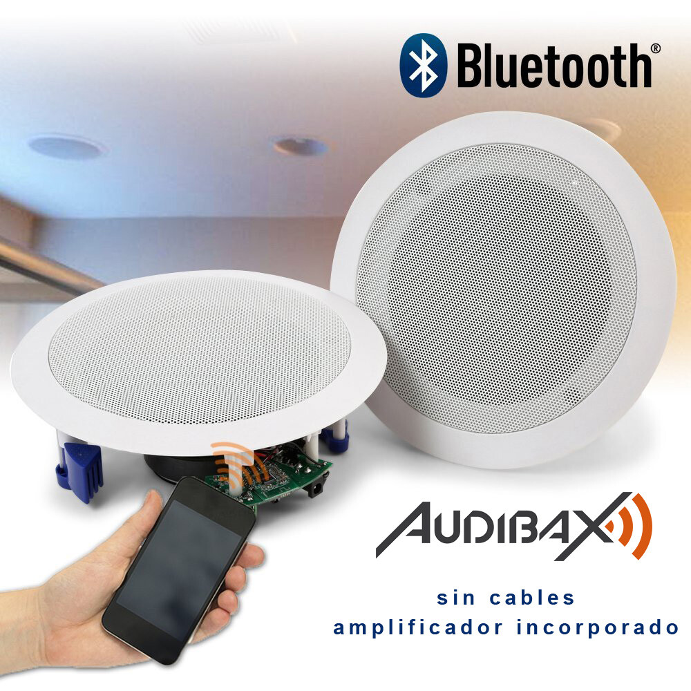 Audibax CM508L-BT Altavoces Techo blancoos azultooth empotrables Techo 2 x x x 20W 5, ed41a0 Audibax CM508L-BT Altavoces Techo blancoos azultooth empotrables Techo 2 x x x 20W 5, ed41a0