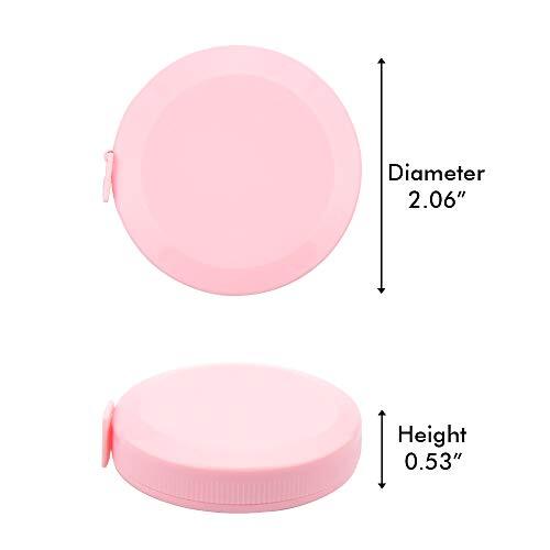 2 PIEZAS Cinta métrica para cuerpo, Cinta métrica suave para tela de coser corporal rosa + rosa - Imagen 3 de 6