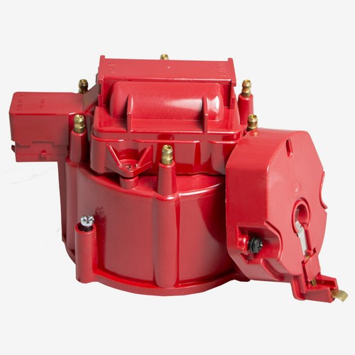 RED,6 CYLINDER, INLINE 6, V6,HEI DISTRIBUTOR CAP AND ROTOR KIT, GM HEI