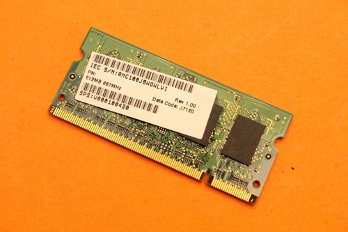 512 MB DDR2 RAM 200-pin SO-DIMM 2Rx16 PC2-5300S Samsung M470T6554EZ3-CE6 - Picture 2 of 3