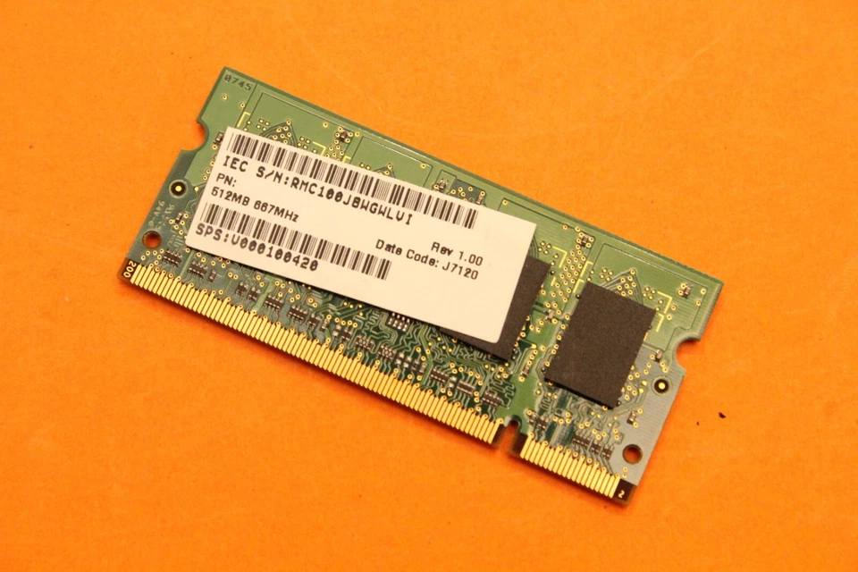 512 MB DDR2 RAM 200-pin SO-DIMM 2Rx16 PC2-5300S Samsung M470T6554EZ3-CE6 - Image 2 of 3