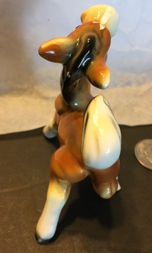 Japan entzückendes Pferd Fohlen Mini Keramik Pferd Figur 4 Zoll Bay - Bild 4 von 8