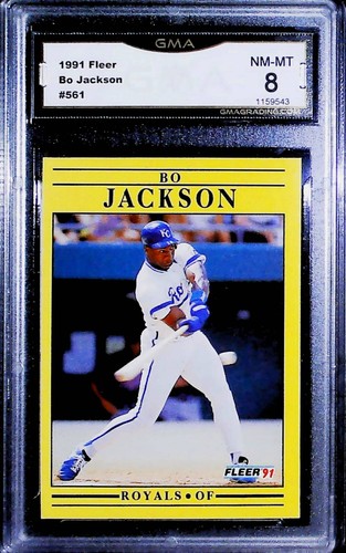 1991 Fleer #561 Bo Jackson GMA 8 NM-MT - Picture 1 of 2