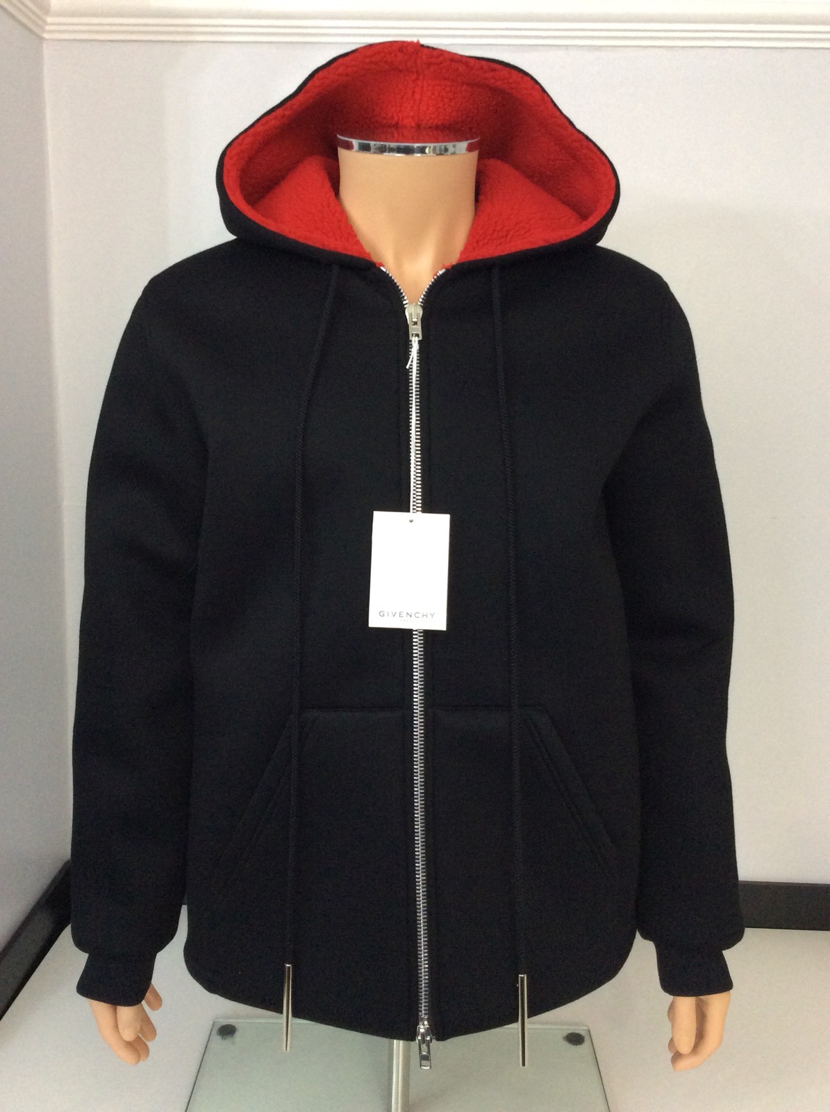 GIVENCHY Hommes 's Sweat à Capuche, Pull taille BLACK L, L, BLACK taille Scuba rouge doublure RRP £ 1195 698d40 GIVENCHY Hommes 's Sweat à Capuche, Pull taille BLACK L, L, BLACK taille Scuba rouge doublure RRP £ 1195 698d40