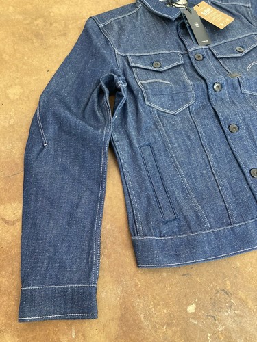 G-Star Men’s Arc 3D Organic Cotton Denim Jacket Dark Wash Sz Large New With Tags - Picture 4 of 15