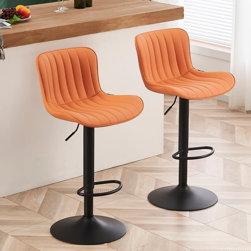 Counter Height Bar Stools Kitchen Island Barstools Set of 2 Adjustable Swivel Co - Bild 1 von 10