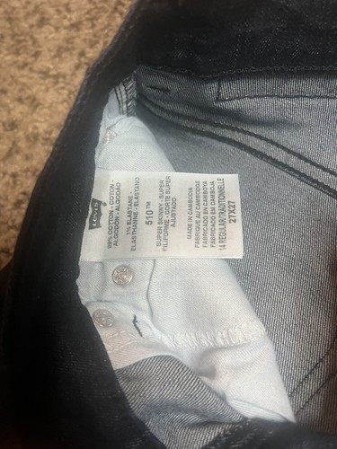 Levi's 510 super skinny Youth Jeans 27x27 - Picture 5 of 5