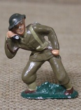 Barclay Dime Store Toy Soldier 1346: Soldier w/Field Phone B132 repaint