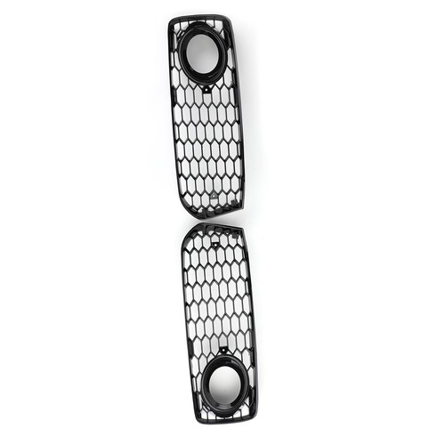 2x Fog Light Grill Grille Black Trim For Audi A5 S-Line S5 B8 RS5 2008-2012 - Picture 7 of 8