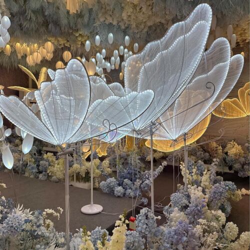 Lámpara de Pie Mariposa Boda Luminosa Creativa Lámpara LED Exterior Fiesta Decoración - Imagen 4 de 19