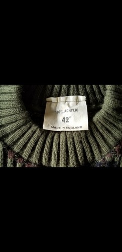 Suéter de camuflaje BRITÁNICO. 100% acrílico talla 42". - Imagen 5 de 6