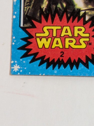 1977 STAR WARS - See-Threepio and Artoo-Detoo - Topps Series 1 Blue Card #2 - Picture 6 of 6