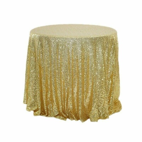 Round Sequin Tablecloths Table Cloth Cover Wedding Event Party Tableware Home - Picture 16 of 18