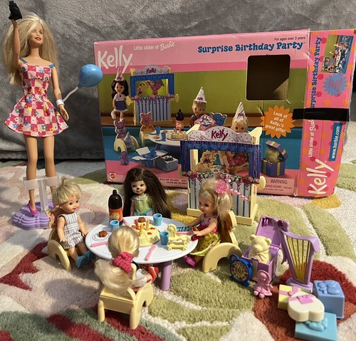 Kelly Surprise Birthday Party 2.0 Barbies kleine Schwester 1999 extra Puppen & mehr - Bild 2 von 24