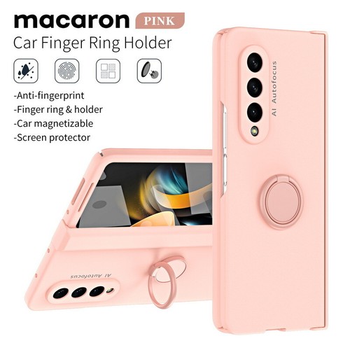 Für Samsung Galaxy Z Fold5 Fold4 3 Bumper Gehärtetes Glas Ring Handy Case Cover - Picture 17 of 17