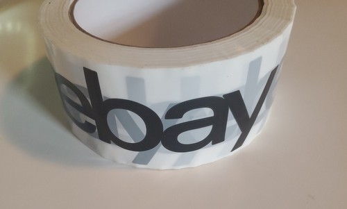 1 Roll - Official EBAY Branded Packaging Tape  2"  75 yards White  (New) - Picture 2 of 6