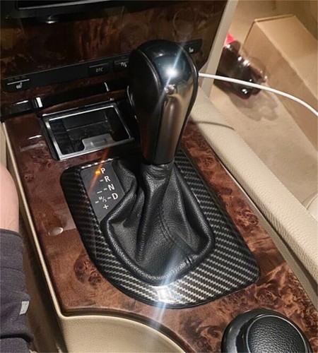 Carbon Fiber ABS Control Gear Shift Panel Cover For BMW 5 Series E60 E61 2004-07 - Bild 3 von 9