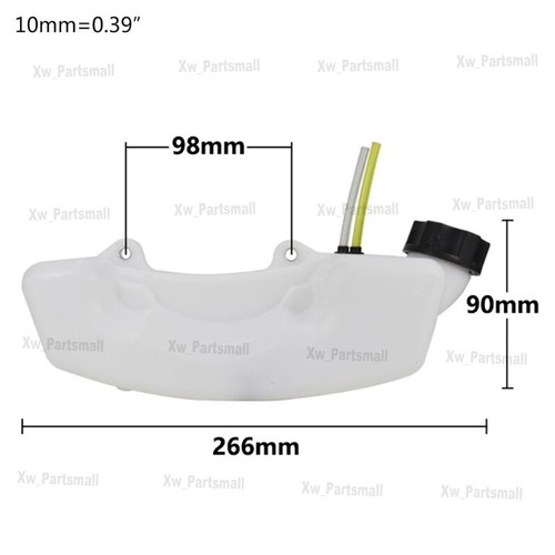 Fuel Petrol Tank For Trimmer Brush Cutter Strimmer for 2 Stroke 43cc 47cc 49cc - Picture 8 of 9