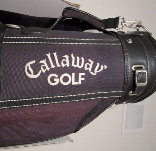 Vintage Callaway Golf, Big Bertha Hawk Eye Bag, Canvas/Leder Cart mit Regenschutz - Bild 10 von 14