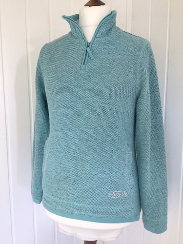 Weird fish Turquoise Fleece sweatshirt - Size 12.