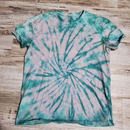 Camisa Polo de Ralph Lauren Tye Dye Talla Pequeña Teñida a Mano