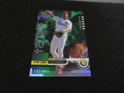 1999 Upper Deck UD Ionix Techno Reciprocal #R83 Mark McGwire Cardinals /100