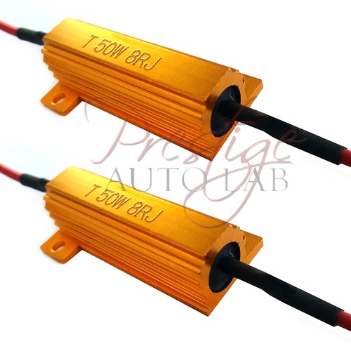 4x 50W 8ohm Resistencia de Carga de Alta Potencia Bombilla LED Señal de Giro Intermitente Flash Parpadeo - Imagen 3 de 4