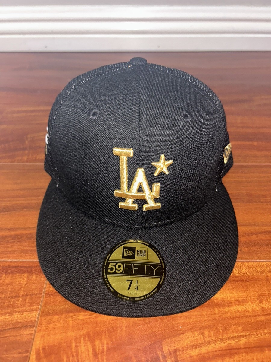 LA Dodgers New Era Black Gold 2022 Trucker All Star 59FIFTY LA Dodgers New Era Black Gold 2022 Trucker All Star 59FIFTY