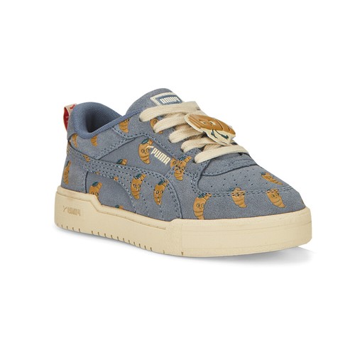 PUMA Tinycottons X Ca Pro Graphic Lace Up Youth Girls Grey Sneakers Casual Shoe - Picture 2 of 6