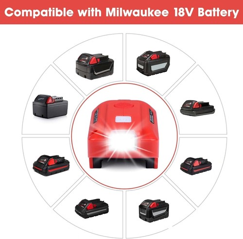 Wechselrichter für Milwaukee, 150W Tragbares Netzteil Inverter für Milwauk... - Bild 4 von 8