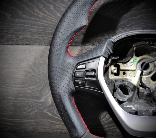 BMW Steering Wheel F20 F22 F30 F31 F34 Sport Leather Flat Bottom - Picture 2 of 7