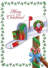 Mail Carrier Christmas Thank You Cards Pack of 25 - Mailbox