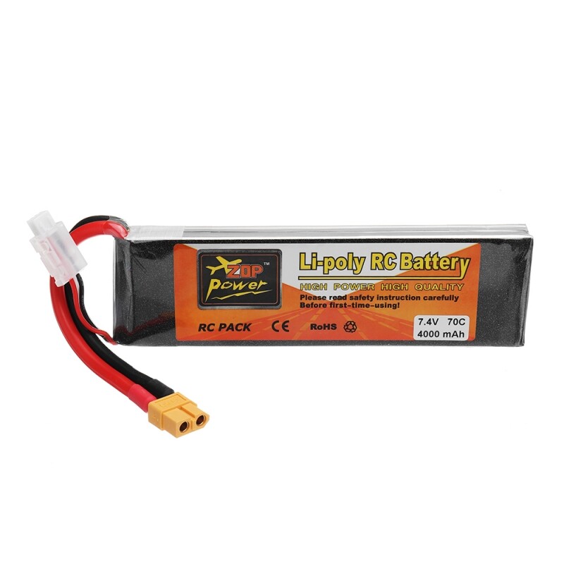 ZOP POWER 7.4V 4000mAh 70C 2S Lipo Batterie avec prise XT60 pour modèle RC ZOP POWER 7.4V 4000mAh 70C 2S Lipo Batterie avec prise XT60 pour modèle RC
