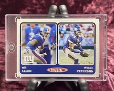 Will Allen 2003 Topps Total Dual RC #413 MINT New York Giants Legends Jersey Eli