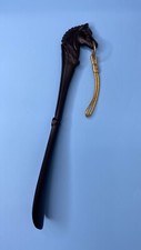 Vintage Plastic Horse Head Shoe Horn 11" Tall
