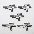 LEGO® Star Wars Medium Blaster Flat Silver Gun Minifigure Weapon Parts SW x 5