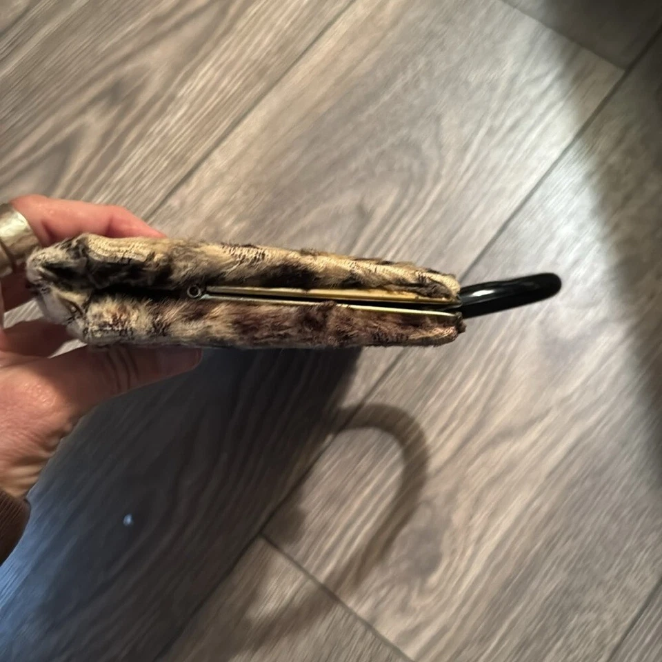 Vintage Leopard Print Faux Fur Handbag - Image 3 of 4