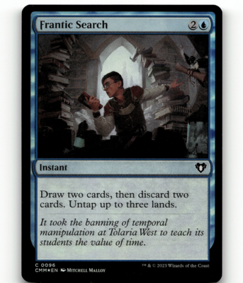 mtg cards like frantic search  Rulings, Legalities & Similar Untap up to three lands. DDR#570 - Frantic Search +