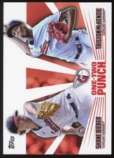 2023 Topps #12P-13 Shane Bieber / Triston McKenzie One-Two Punch Guardians
