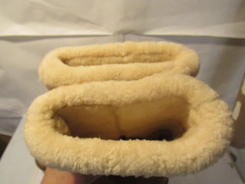 Botas UGG Karyn Puño Piel de Oveja Gamuza Cuero 1005449 Marrón Mujer Talla 9 F6K - Imagen 6 de 10