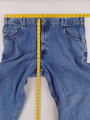 Vintage Silvertab Baggy Wide Leg Jean Men Sz 40x32 Hip Hop Grunge Y2K Distressed - Picture 18 of 21