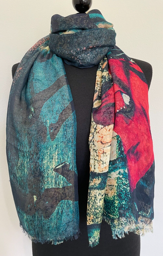 Bird & Knoll For India Hicks Oxford Raw-Edge Schal