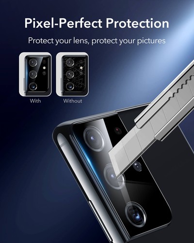 Samsung Galaxy S21 S22 S23 S24 S25 Camera Lens BLACK Tempered Glass Protector - Picture 37 of 54