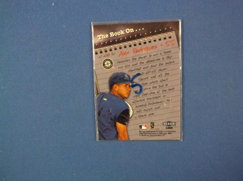 Alex Rodriguez insert card 1998 Fleer    Free ship - Picture 2 of 2