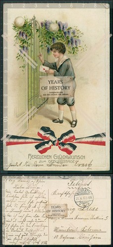 AK 1. WK Weltkrieg patriotische Karte Feldpost 1916 gelaufen