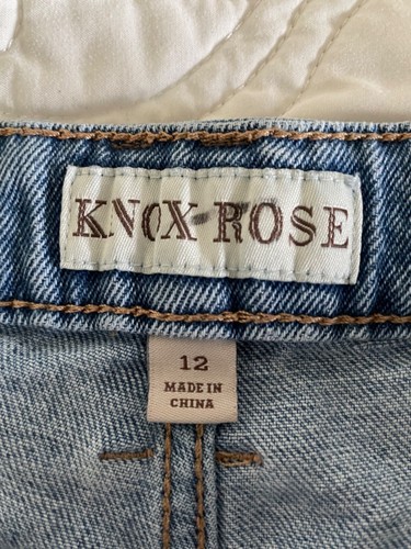 Knox Rose bestickt Chevon Seitenstreifen gerade Jeans Gr. 12 Bohemian Denim - Bild 3 von 20