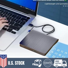 Slim External CD DVD RW Drive USB 3.0 | TYPE-C Writer Burner Player For computer
